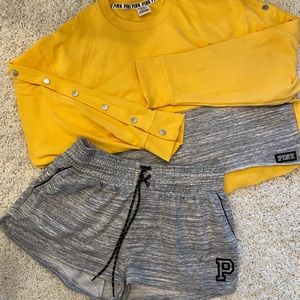 ✨PINK by Victoria Secret Lounge Short Set